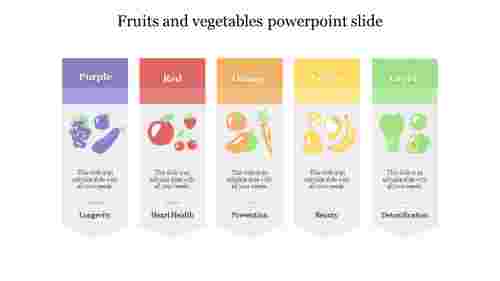 Fruits and vegetables powerpoint slide